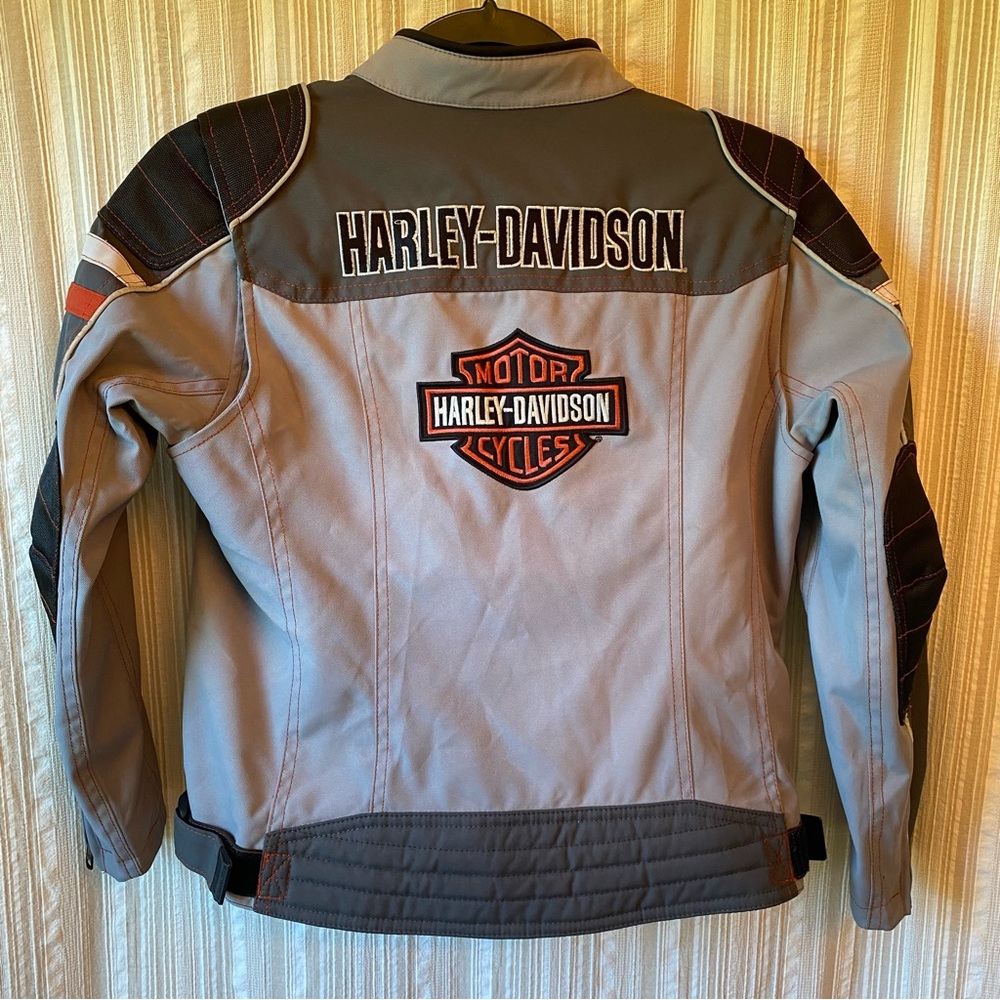 Harley-Davidson Gray & White Youth Motorcycle Jacket - Picture 3 of 3